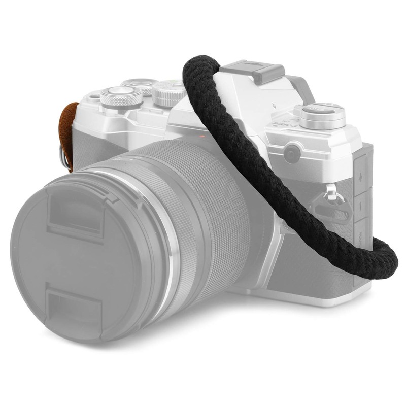 MegaGear Handschlaufe für SLR, DSLR-Kamera, Baumwolle, schwarz, MG1779