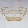 levandeo Metal Basket, Copper, 26 x 12 cm Modern, Wood,