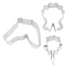 R&M International 5178 Equestrian Horse, Ribbon, and Rose Cookie Cutters