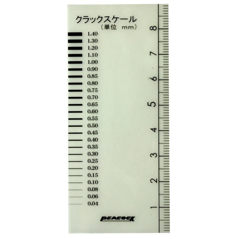 尾崎製作所(ピーコック) クラックテスター（ひび割れ検査3点セット） CT-3