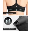 QUEENIEKE Sports Bras for Women Y Back Breathable Padded Thin