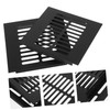 Vaguelly 2Pcs Square Aluminum Alloy Air Vent Grille Ventilation Grille