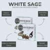 TRUMIRI White Sage Backflow Incense Cones - 20 Waterfall Cones
