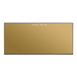 PATIKIL Gold Welding Glass Lens Shade 12, 2" x 4.25" Hardened Helmet Filter Darkening Glass Welding Hood Lens for Weld Helmet Hood Covers Replacement