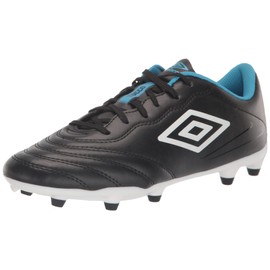 Umbro Men's Tocco 3 League FG Soccer Cleat, Black/White/Blue, 9.5