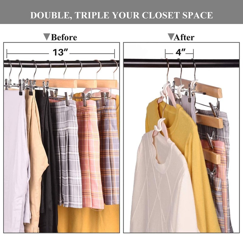 10Pcs Clothes Hanger Connector Hooks Clothes Organizer Adjustable Multi Purpose