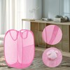 LXLOVESM Pop Up Laundry Hamper, Mesh Laundry Basket Collapsible, Foldable