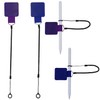 Mini Skater Plastic Elastic Tether Lanyard with Silicone Ring and