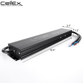 CEILEX Ultra Slim LED Driver 24V 400W IP67 ETL Listed Class 2, Transformer for LED Lights, Waterproof Power Supply AC 100-130V 50/60Hz
