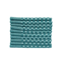 Müskaan Set of 10 Tea Towels 100% Cotton 50 x 70 cm Petrol 210 g/m² Kitchen Towels for Drying, Pit Towels for Cleaning, Lint-Free Tea Towels, Kitchen Towels Absorbent Tea Towel