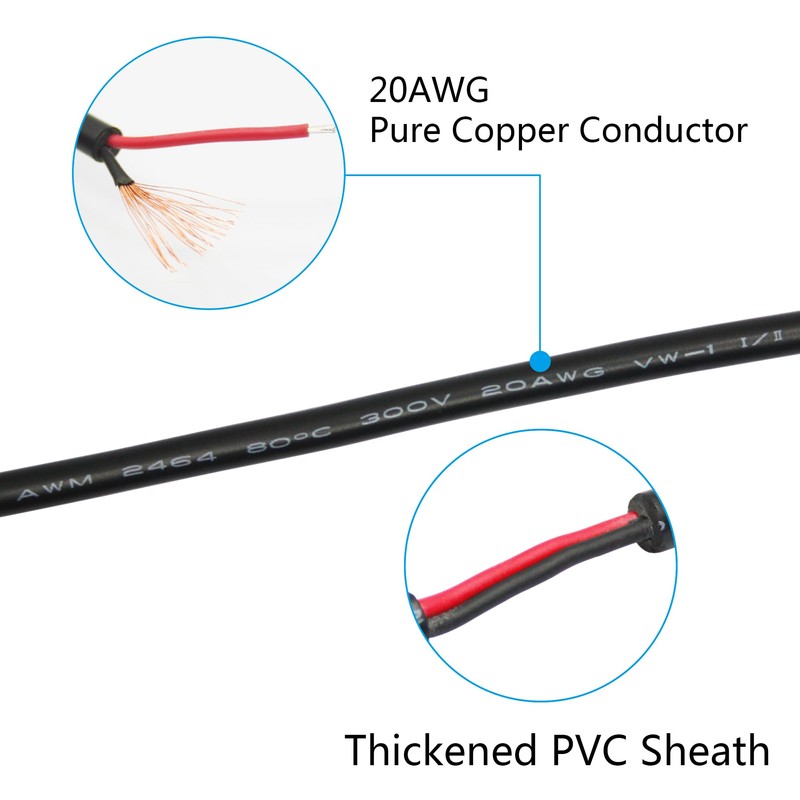USB C to 2 Pin Bare Wire Open End Power