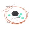 Interchangeable Carbonized Bamboo Needles Set Aluminum Circular Knitting Needles Ring