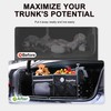 SugarFox Bold Color Block Trunk Organizer, Foldable with 26L Ice