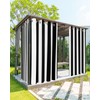 Outdoor Curtains for Patio Waterproof Black White Vertical Line Indoor/Outdoor