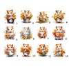 Cute Hamsters Return Address labels - Set of 30