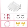 SOFPLATE 9Pcs Press on Nail Case Clear Nail Box Holder