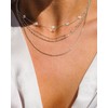 Aidenn Dainty Sterling Silver Necklace Chain for Women Girls Trendy