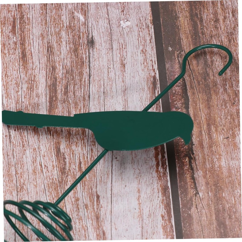 ORFOFE 2pcs Bird Feeder Hanging Pendant Metal Suet Cage Birds