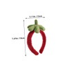 Baluue 3pcs Adorable Strawberry Hair Bands Wide Edge Headbands for