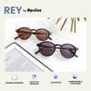 OPULIZE Rey Reading Sunglasses - Round Retro Frame - Men