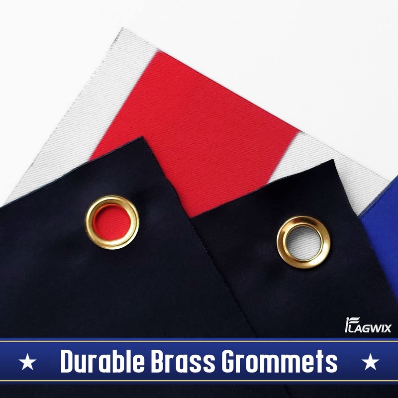 FLAGWIX 3x5 Patriotic American Flags for Outside, One Nation Under