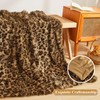 XeGe Luxury Faux Fur Leopard Print Throw Blanket, Soft 50x60