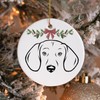 Minimal Dog Christmas Ornament:_#7 American Foxhound