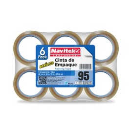 Cinta Adhesiva para Empaque Transparente Navitek 48mm x 50m (Six Pack)