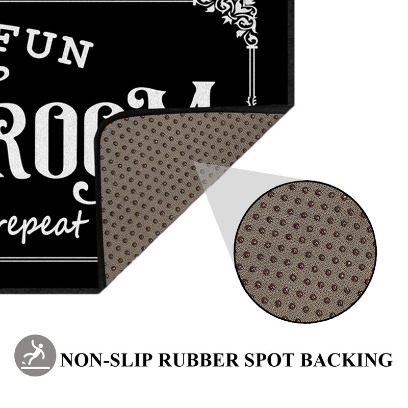 Farmhouse Laundry Room Rug 20"x47" Non Slip Floor Mat Runner