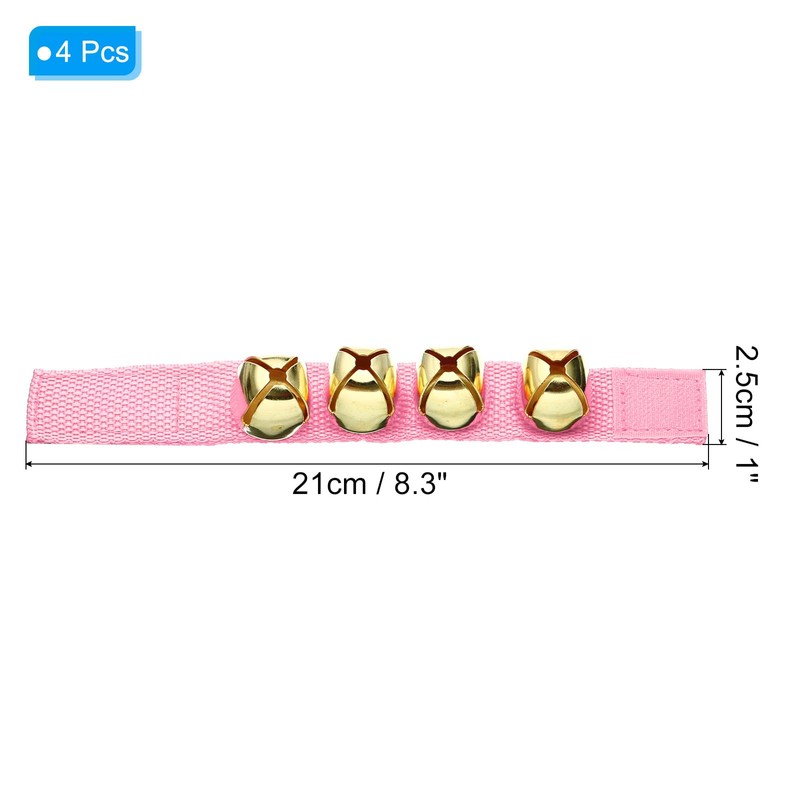 PATIKIL 4pcs Wrist Bells, Jingle Bells Ankle Bells Wrist Bells