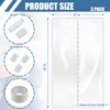 Preboun 3 Sets Magnetic Dust Barrier Zipper Door Kit 4'