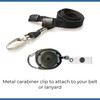 | Retractable Badge Reel with Carabiner Clip for ID Card