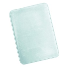 Clara Clark Bathroom Rugs, Ultra Soft Plush Bath Mat for Bathroom, Non-Slip, Velvet Memory Foam Bath Rugs, 17 x 24, Solid Aqua Light Blue