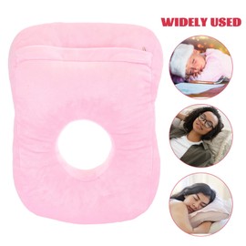 Operitacx Travel Pillow, Office Pillow, Plush Desk Pillow, Nap Sleeping Pillow, Neck Support Pillow for Car, Plane, Pink, Travel Pillow, Comfort Pillow