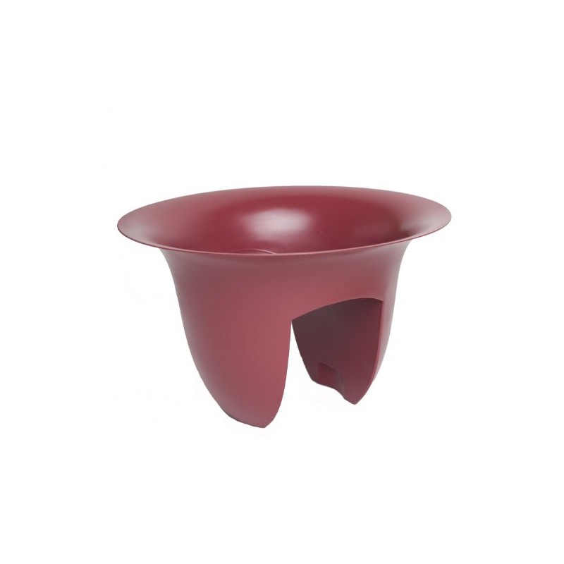 Rail Planter Red 18" Rnd