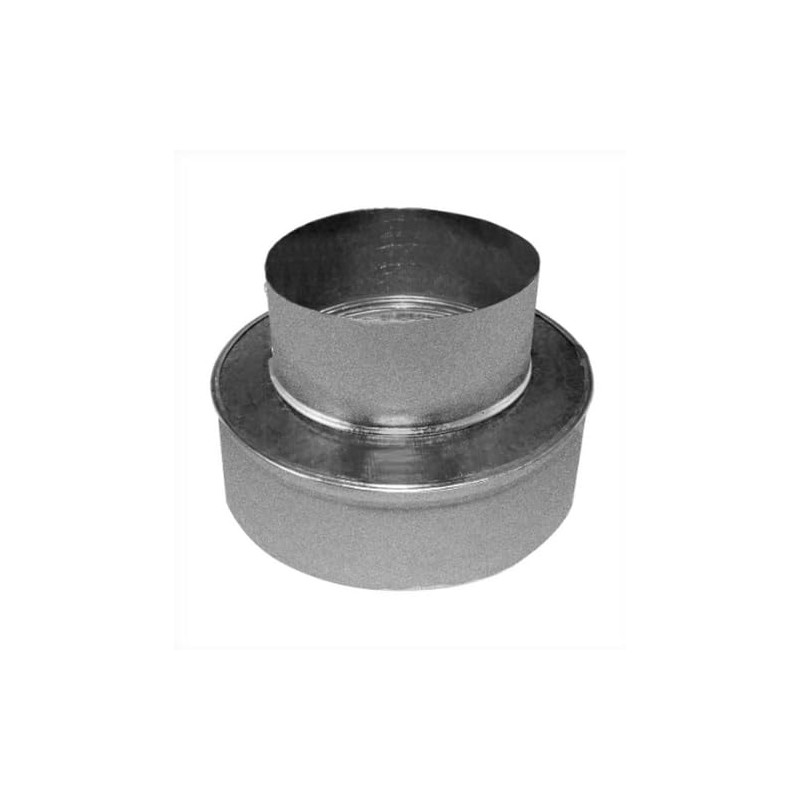 PlumberStop - 10 x 6 Single Wall Galvanized Chimney Flue