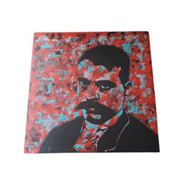 Cuadro Decorativo Moderno Pintura en lienzo canva Emiliano Zapata Pintado a Mano cuadro para decoración de hogar Cuadro de Pared para la decoración de