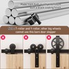 2PCS Adjustable Barn Door Stopper, Upgrade Sliding Barn Door Stopper