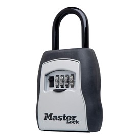 Master Lock Caja de seguridad, pon tu propia combinación, capacidad para 5 llaves, Talla portable, 5 Key Capacity, Negro