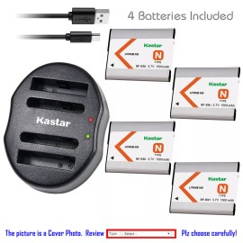 Kastar NP-BN1 BC-CSN Battery or Dual Charger for Sony Cyber-shot DSC-W800 W810 W830 TX5 - 2 Batteries