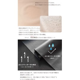 MYmama Domestic Moisture Permeable Tarpaulin Width 59.1 inches (150 cm) Width 19.7 inches (50 cm) Pre-Cut Fabric, Fabric and Fabric that Permits Moisture and Water Impermeable (White)