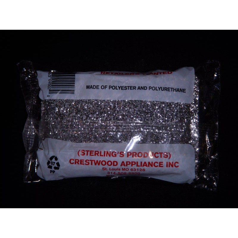 Sterling's Products Set of 6 SILVER Sterling Non Scratch Scrubbers