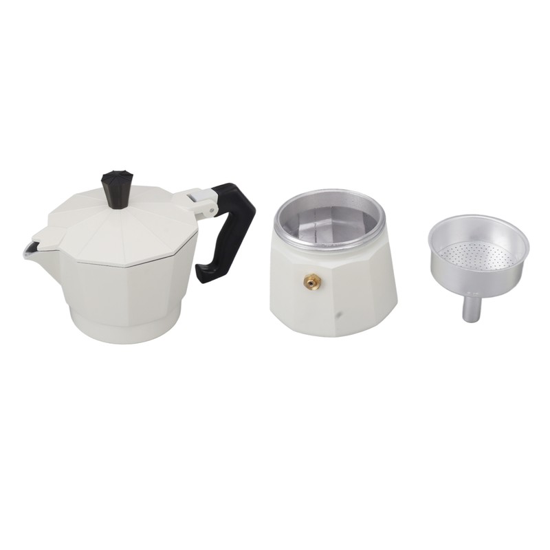 Stovetop Moka Pot Italian Hand Brewed Coffee Maker Aluminum Alloy