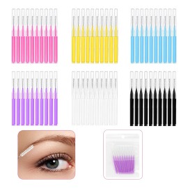60 Pzas De Mini Cepillos Para Levantamiento Cejas Pestañas