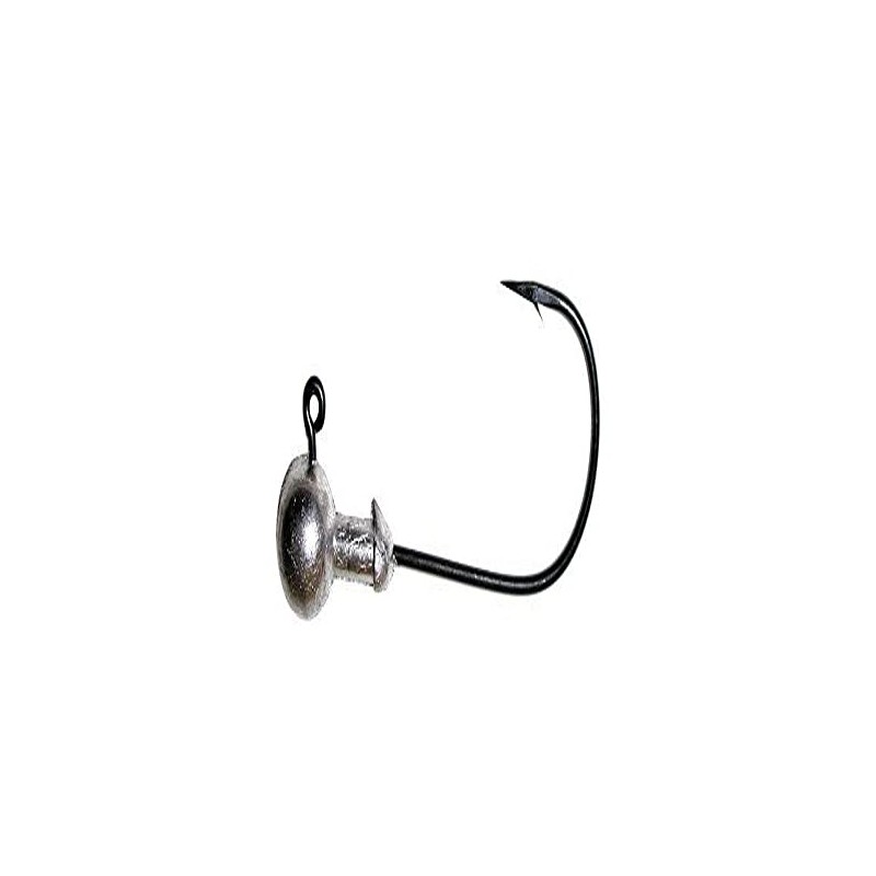 Owner American Ultrahead Round Jig Hook, 3/16-Ounce, Metallic Silver