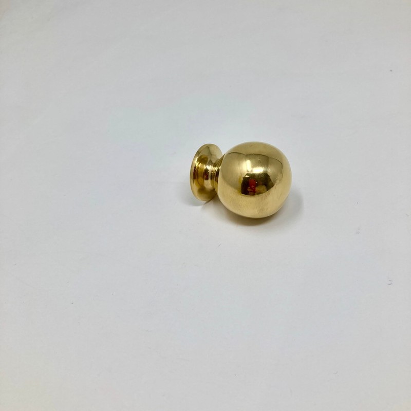 Polished Brass UNLACQUERED Cabinet Knobs and Handles (Bubble Knob)