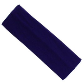 Topkids Accessories Yoga Headband Head Band Kylie Hairband Hair Band Hair Bandeau Stretchy Elastic Gym Sports Fabric For Women, Men and Boys, Girls (7cm / 2.7", Purple)