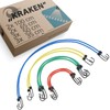 valonic Kraken Reflective Elastic Straps with Hooks, Set of 10,