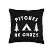 Pitches Be Crazy Funny Tarp Tent Camping Hiking Backpacking Throw