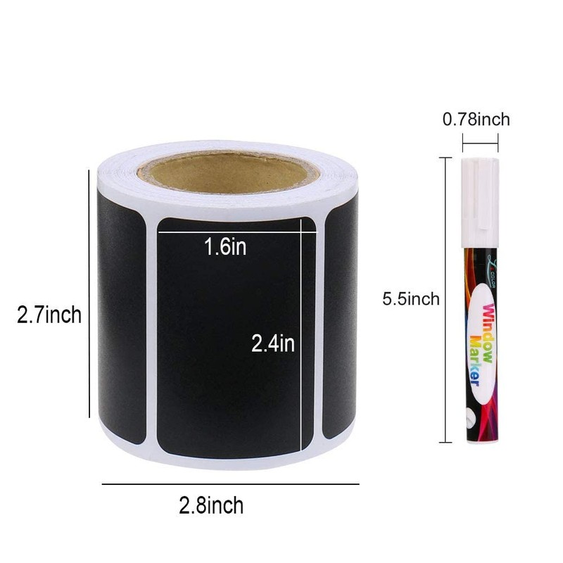Chalkboard Labels, Joyoldelf 150Pcs Waterproof Reusable Blackboard Stickers Kit for